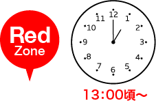 Red Zone 13:00頃〜
